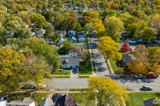 Tree lined streets are common in Pettit-Rudisill lending their shade to residents in the summer.