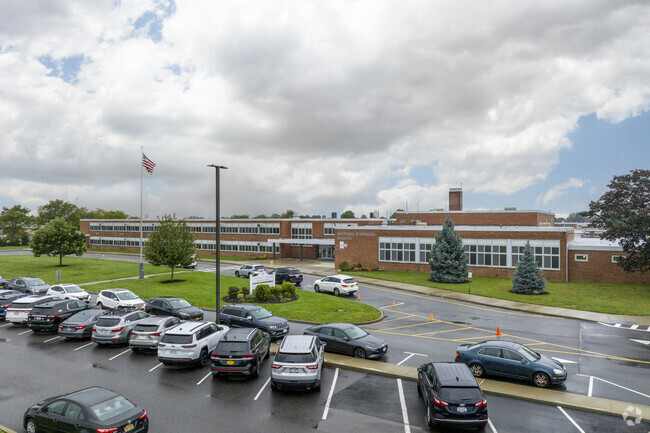 Michael F. Stokes School in Levittown has 480 students in grades 2-4 with a ratio of 12 to 1.