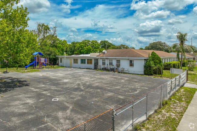Cornerstone Foundation Academy has a blacktop play area for children to enjoy.