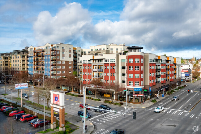 High-rise condominium buildings are found throughout the Ballard neighborhood.