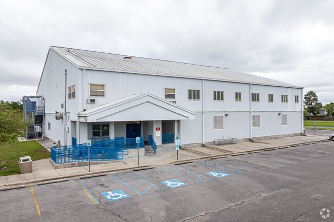 Woodmere Playground has a large gym for indoor activities.