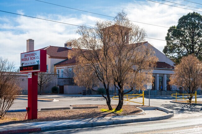 Jefferson Middle School near the  Pueblo Alto neighborhood earns A-minus score.