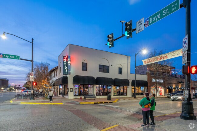 Near Southeast Norman, Campus Corner offers a variety of shops and restaurants for locals.