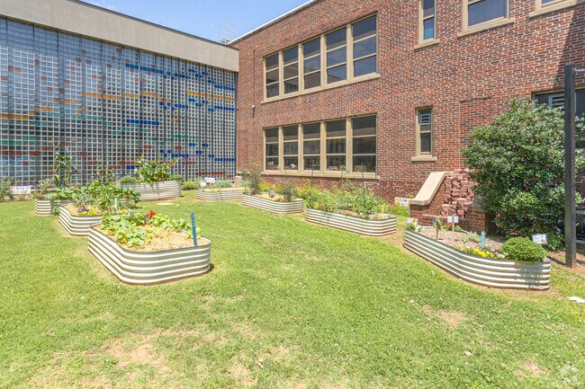 Wilson Elementary has the unique feature of a community garden.