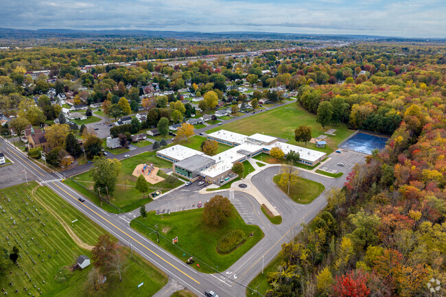 The Minoa Elementary School campus in East Syracuse, NY.