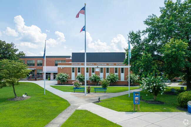 Freeman high school sits within walking distance to multiple neighborhoods.