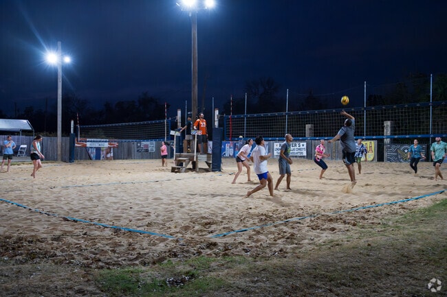 Hanovers in Pflugerville offers sand courts for casual and league volleyball games.