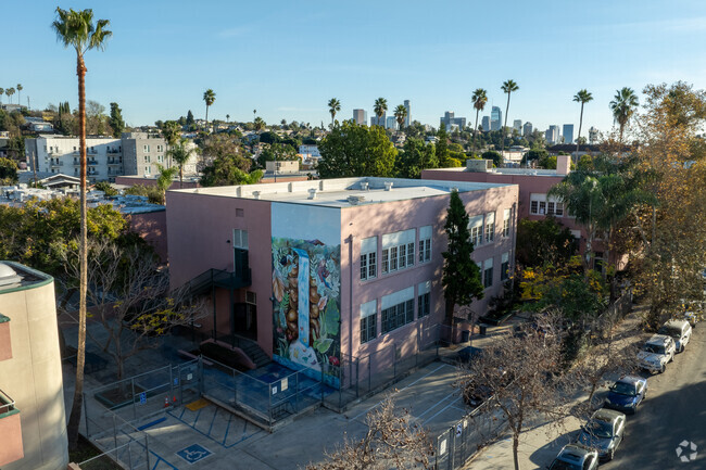 Logan Academy of Global Ecology school buildings.