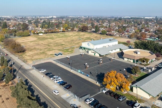 The sports area of Kings Canyon Middle School in Fresno.