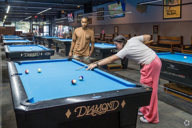 Wolf Den Billiards is a popular pool hall for hangouts and family gatherings.