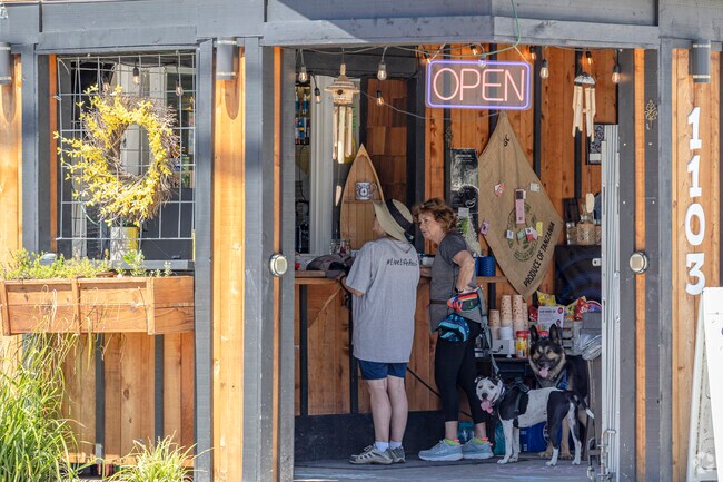 Locals visit the popular Mantte cafe Sherry's Corner Cafe.