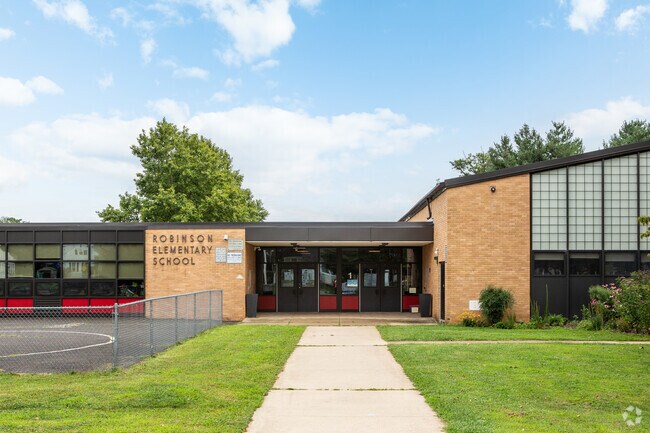 Robinson Elementary School serves students living in the White Horse neighborhood.