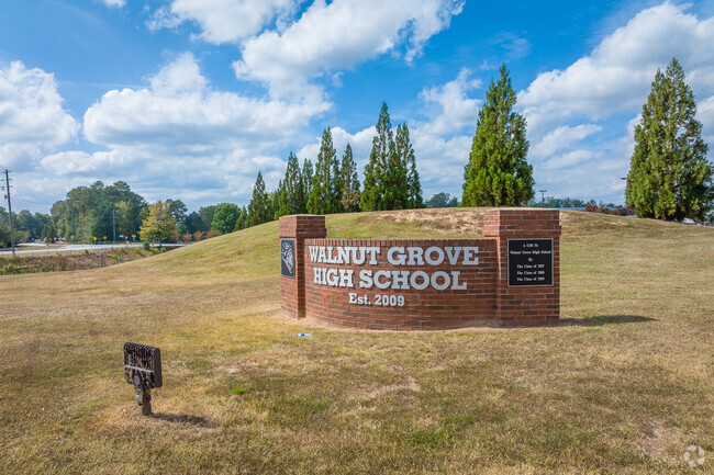 Close-up shot of school sign