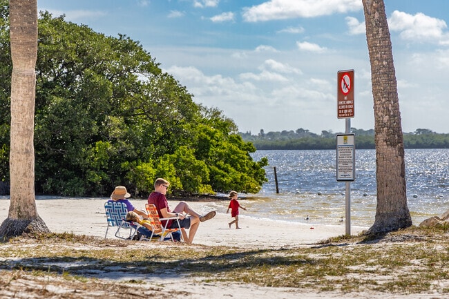 Some parks in New Port Richey West have a beach to spend the day.