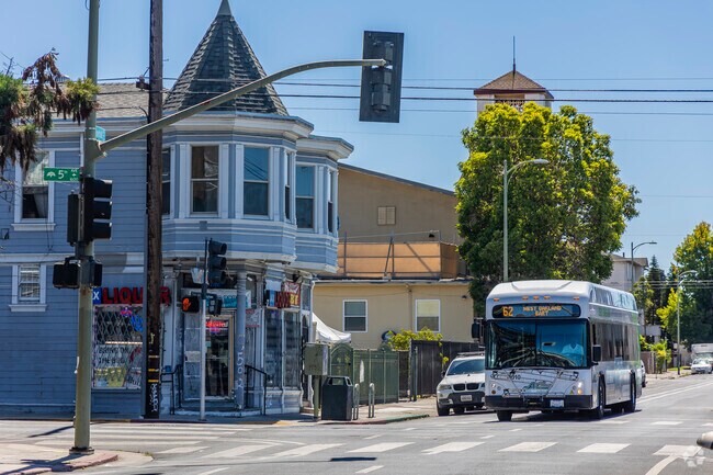 Merritt is served by multiple AC Transit bus lines.