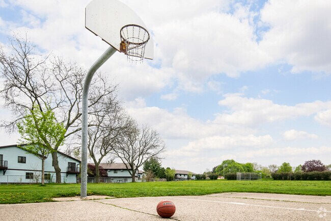 Pick up a basketball for a quick game at Windom Park in Sherman.