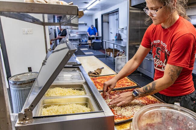 Residents of Hooverson Heights order pizza at Di Carlo's Pizza right in the middle of the neighborhood.