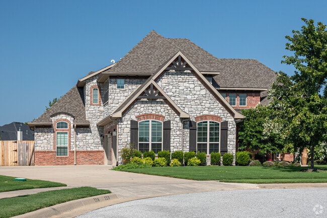 Traditional homes in the Otter Creek Estates neighborhood are diverse in styling and materials.