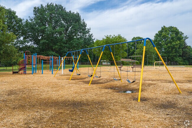 The students of Newark have large play area for recess at Brookside Elementary School.