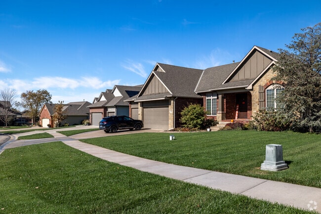 Many of the homes in Derby are new-traditional dwellings.
