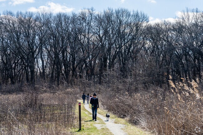 East Hazel Crest residents take advantage of the walking trails at Izaak Walton Preserve.