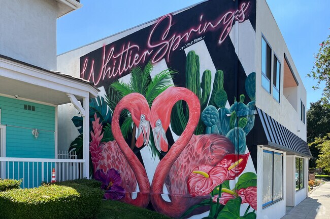 Colorful mural brings artistic flair to Uptown Whittier’s lively neighborhood.