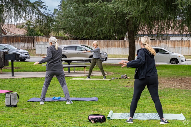 Several Fruitvale ladies enjoy going out to the park for their weekly exercises.