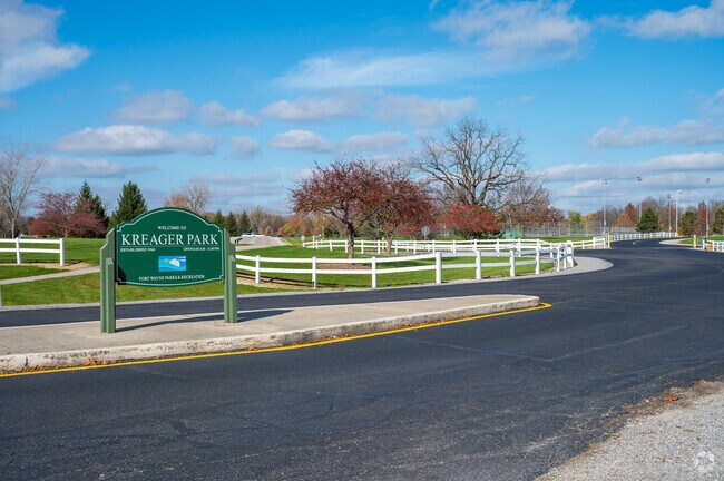 Fort Wayne's Kreager Park is popular for youth sports and walking trails.