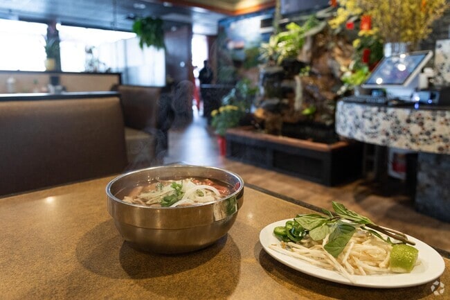 Ao Sen serves delicious Pho soup to residents in Garfield.