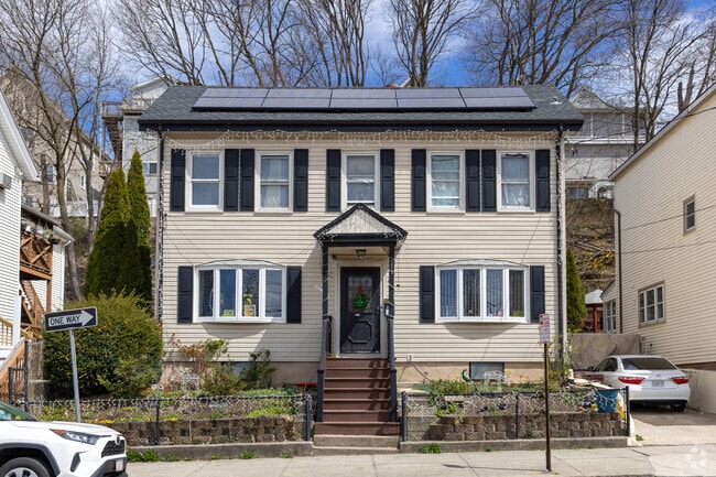 Colonial style homes sit on many of the hills in Beachmont.
