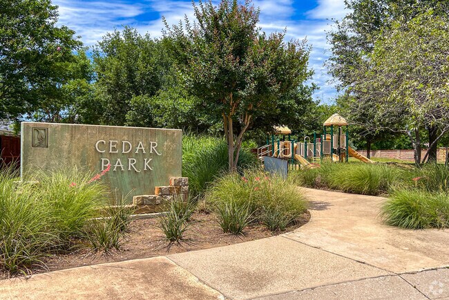 Cedar Park in Lantana is one of many scenic parks.