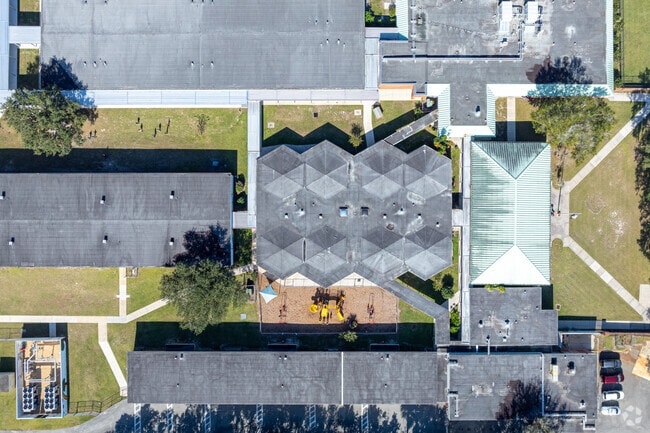 Mims Elementary School has a B minus overall rating.