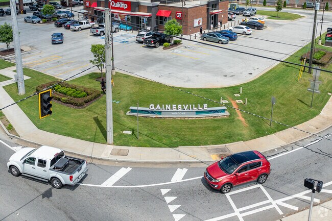 West Side has easy access to downtown Gainesville.