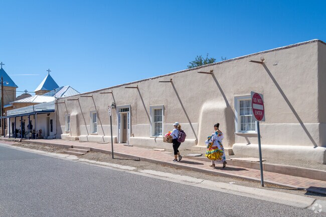 Residents and tourist enjoy the peaceful streets of Mesilla.