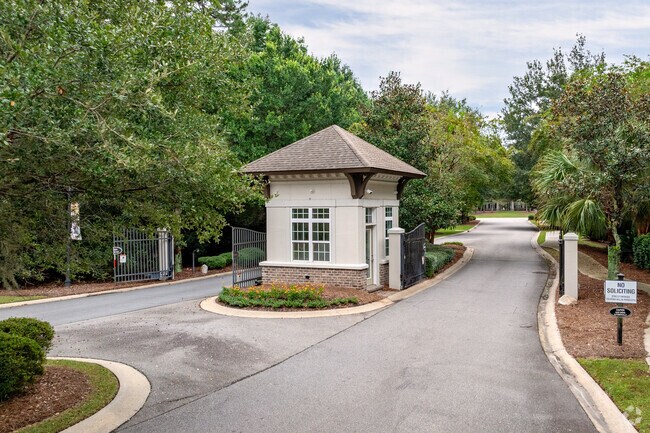 The Lawton Station has 2 gated entrances into the neighborhood.