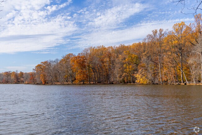 Churchville Reservoir offers scenic views near the Churchville Nature Center.