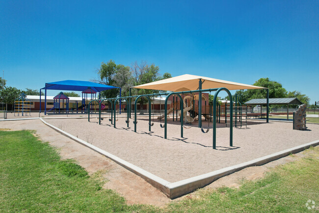 Webster Elementary School in Mesa has two playground for its students.