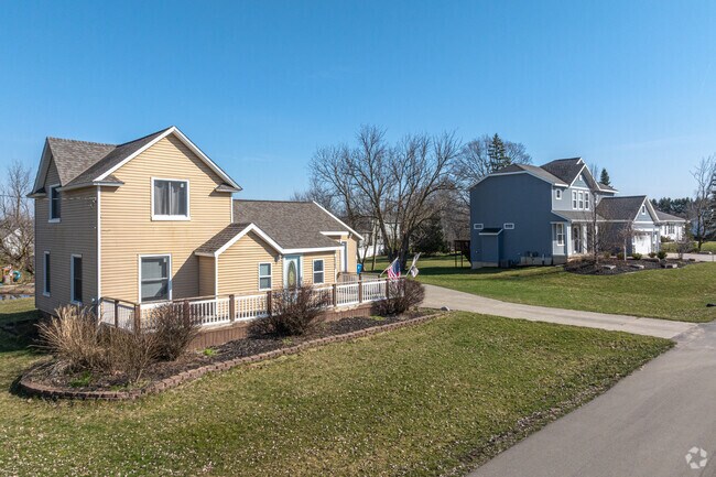 Jamestown offers a variety of older and contemporary homes, many on large lots.
