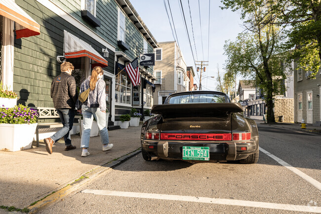 Classic cars like this one are a Newport staple where the Cars and Coffee tradition lives.