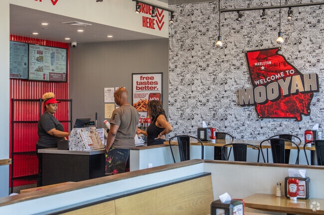 MOOYAH offers residents a fun and satisfying take on the classic American burger joint with an emphasis on freshness and quality.