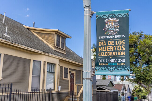 Dia de los Muertos is honored in Sherman Heights every October.