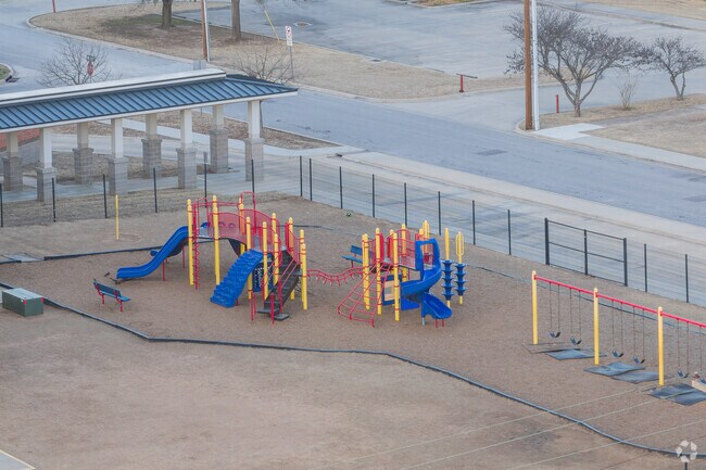 Lincoln Elementary School offers playground for children.