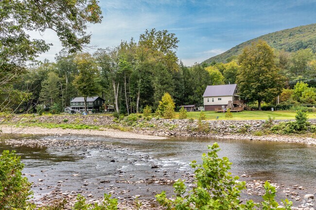 Homes near Loyalsock Creek in Gamble offer serene views and a peaceful, nature-filled setting.