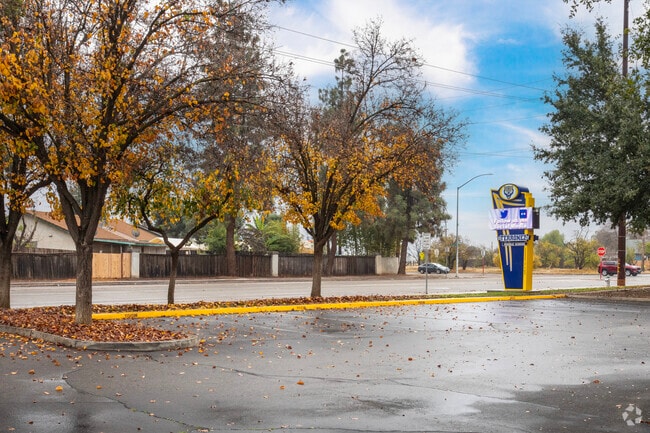 The parking area at Elizabeth Terronez Middle School in Fresno.