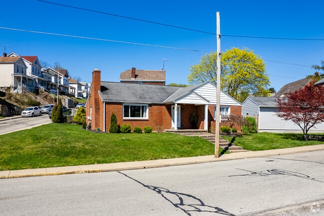 There are different styles of homes in the Mount Oliver Borough including brick ranch homes.