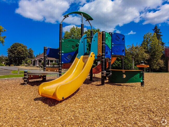 Nelson Park has a great playground and trails to explore.