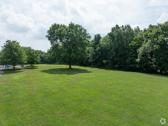 Big field on the side of Plattekill Elementary School.