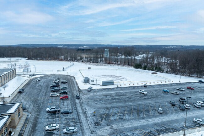 The ballfields are located at James A Garfield Schools in Garrettsville, Ohio.