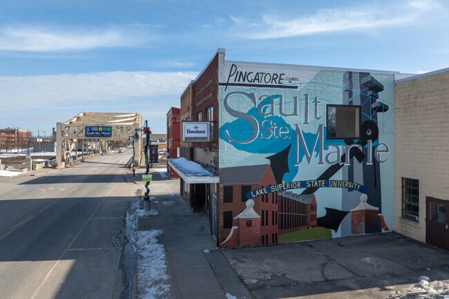 The quaint Downtown Sault Sainte Marie is filled with small-town charm.