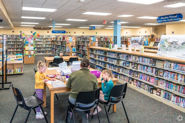 Families from Round Lake Heights enjoy taking their kids to the local library.